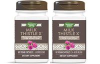 Nature's Way Milk Thistle X w/Artichoke Dandelion & Licorice, 60 Count, Pack of 2 (Packaging May Vary)
