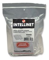 1-Outlet Flush-Mount Wall-Plate, White, 5-Pack, INTELLINET 771061