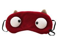 Drasawee Comfort Big Eye Sleeping Mask Soft Eye Cover Travel Eye Mask Wine Red