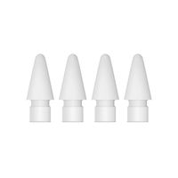 Jiecikou 2/4Pcs Extra Tip for Apple Pencil iPencil Nib for iPad Pro 12.9"/iPad Pro 10.5"/iPad Pro 9.7'' Pencil Replacement Tips Touchscreen Pen White 4pcs