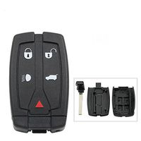 Dudely Replacement 5 Button Fob Case for Land Rover Freelander 2 Remote Key+ Uncut Key