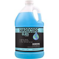 Glass & Window Cleaner by HARDCORE - 1 Gallon Concentrate for Use on Mirrors, Windows, and All Other Reflective Surfaces for a Streak Free Finish!