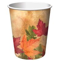Creative Converting 8 Count Hot/Cold Cups, 9 oz, Autumn's Elegance