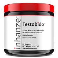 Test Booster Testobido™ | Testosterone Supplement for Men | for Male Performance, Hormones, Energy, Vitality, Drive | Natural Fast Acting Powder Formula | 22 Ingredients | 30 Servings | by NuHerbal