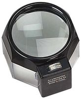 Hawk MG935L 3-1/2-Inch 5X Magnifier with Illuminated Dome