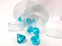 12 Clear Plastic Round Candy Favor Boxes with Cover Party Supplies 2.25 Inch
