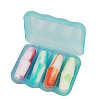 blue--net Quiet Contour Ear Plugs, Ear Plugs for Sleeping, Noise Cancelling Foam Earplugs for Sleep,Study,Snoring,Construction Work, Ultra Soft & Reusable—4 Pairs