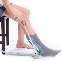 Sockee Sock Aid Helper Easy on Easy Off Elderly Assistance Medical Accessory to Easily Put on Socks for Elders, Mobility, Disabled, Recovering, Pregnant – Includes Shoehorn and Handle