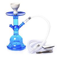 Kumiy 12.6" Remote Control Arab Hookah with LED Light, Hookah Combo Kit Set, Premium Arab Hookah Set, Shisha Smoking Party Set with 1 Pro Lounge Hoses (C)