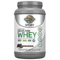 Garden of Life Sport Certified Grass Fed Clean Whey Protein Isolate, Chocolate, 23.28oz (1lb 7.28oz / 660g) Powder