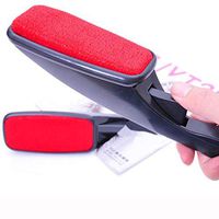 Sticky Hair Brush, Electrostatic Hair Removal Brush, Rotating Suction Brush Clothing Dusting Brush for Pet Hair, Dust, Clothes Fuzz (2 Packs),Red