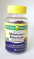 Spring Valley Adult Gummy Melatonin+Botanicals Dietary Supplement, 5mg, 60 Vegetarian Gummies, Non GMO Verified