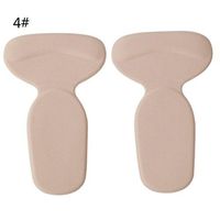 UNKE Adhesive Back Heel Pads-Heel Grip Liners, Heel Cushion Insoles for High Heels Blisters,Lycra apricot