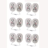 Elysaid Latex Free Foam XFT AED Practi-Trainer Replacement Pads,Child, 6 Pairs