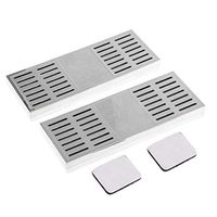 nouler Juler Rectangular Smoking Cigar Humidifier Humidifier Tobacco Cigar Hygrometer Moisturizing Strip Cigarette Box Cigar Accessories Silver