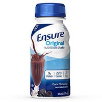 Ensure Original Nutrition Shake With 9g of Protein, Meal Replacement Shakes, Dark Chocolate, 8 fl oz, 24 Count