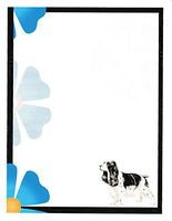 Cocker Spaniel Dog Stationery Printer Paper 51 Sheets