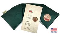 KOYA Naturals Neck Heating Pad Microwavable - Cherry Pit/Stone/Seed Pillow Heat Pack for Neck, Muscles, Joints, Stomach Pain, Menstrual Cramps - Warm Compress Wrap - Moist Heat Therapy (Dark Green)