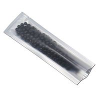 100 Pcs Open Top Pure Aluminum Foil Packaging Bag Front Clear Poly Package For Snack Coffee Beans Storage Heat Seal Plastic Mylar Flat Packing Pouch Vacuum Seal (Clear/Silver, 5.5x18cm (2.2x7.1 inch))