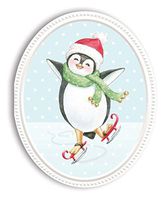 Carol Wilson Fine Arts Inc. - Embossed & Die-Cut - 6 Large 3.5 x 4 Christmas Gift Tags -crgxg086