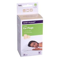Flents Ear Plugs, 25 Pair, Ear Plugs for Sleeping, Snoring, Loud Noise, Traveling, Concerts, Construction, & Studying, Foam Earplugs, NRR 33