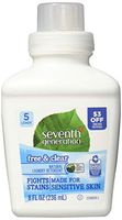 Seventh Generation Natural Laundry Detergent, Free and Clear, 8 Fluid Ounce