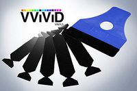 Blue Hand Applicator Squeegee With 5x Removeable Felt Tips