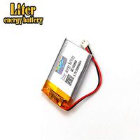 BIHUADE 3.7V 103450 2000mAh Jst Ph2.5 Connector Plug Lithium Polymer Li-Po Battery Lithium Ion Polymer Rechargeable Battery for MP4 GPS MP3 Bluetooth Stereo DIY Gift (103450)