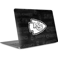 Skinit Decal Laptop Skin for MacBook Air 13in Retina (2018-2019) - Officially Licensed NFL Kansas City Chiefs Black & White Design