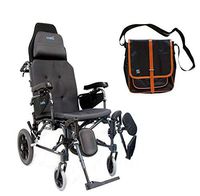 Karman MVP502TP 20" X 18" seat Lightweight Ergonomic Reclining Transport Wheelchair | Free Black Wheelcair Seat Belt!!