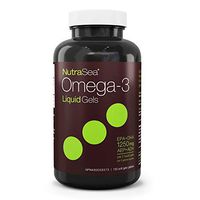 NutraSea Omega 3 Fish Oil Supplement Liquid Burpless Fish Oil Soft Gels, Fresh Mint, 150 Count
