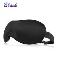 3D Eye Mask Shade Cover Rest Sleep Eyepatch Blindfold Shield Travel Sleeping Aid (Black)