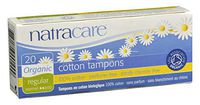 Natracare Organic Cotton Tampon Regular 20 Count (2 Pack)