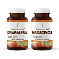 Alfalfa Leaf 60 Capsules(2 pcs.), 800 mg, Organic Alfalfa (Medicago Sativa) Dried Leaf (2x60 Capsules)