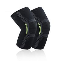 DAYIMIYA Knee Brace Arthritis Ideal for Sports Trauma, Sprains, Arthritis, ACL, Meniscus Tears, Ligament Injuries for Men and Women, A Pair,L