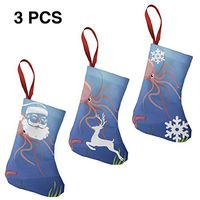 Santa Claus Snowman Christmas Figure Decoration A Squid Fish Cool for Funny Xmas Party