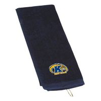 CollegeFanGear Kent State Navy Golf Towel 'Kent State Flash w/K and Flash'