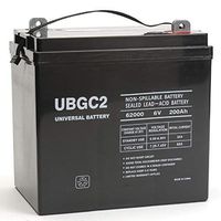 Universal Power Group UBGC2 6V 200Ah SLA Battery for Pure Sine Wave PST-100S-24A