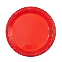 Party Dimensions 7" Plastic Plate, 15 Count, Red