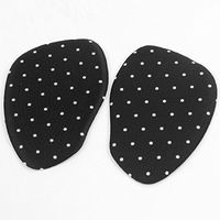 uxcell 2 Pcs White Black Dots Prints Gel Front Insloes for High Heeled Shoes