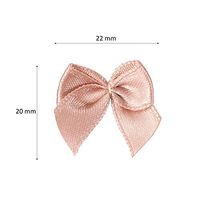 Artibetter 100PCS Mini Satin Ribbon Bows Flowers DIY Hair Bows Crafts Ornaments