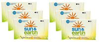 Natural Fabric Softener Sheets - Light Citrus Scent - Non-Toxic, Hypoallergenic, Plant-Based, Compostable - 80 Count Each (Pack of 6)