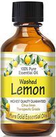 Pure Gold Washed Lemon Essential Oil, 100% Natural & Undiluted, 60ml