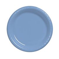 Creative Converting Touch of Color 20 Count Plastic Lunch Plates, Periwinkle
