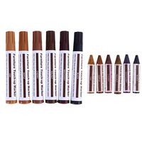Nicolarisin Furniture Repair Pen, Marker Pen Wax Scratch Filler Remover Repair Fix for Stains, Scratches, Wood Floors, Tables, Desks, Carpenters, Bedposts, Touch Ups, and Cover Ups, 12Pc