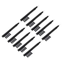 SUPVOX 10 Pcs U-Shaped Hearing Amplifier Cleaning Brush with Wax Loop and Magnet (Black)