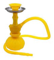 Yellow Silicone and Portable Hookah Water vase Sale narguile Pipes Shisha Smoking by Hookah4sale - Small hookahs