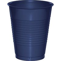 Club Pack of 240 Navy Blue Disposable Plastic Drinking Party Tumbler Cups 16 oz.