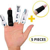 BodyMoves Finger Splints Plus Sleeve for Trigger Mallet Broken Finger Post Surgery Rehabilitation