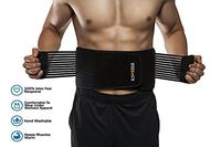 Fitter Premium Waist Trainer & Trimmer Belt for Men & Women. More Fully Adjustable Than Other Waist Belts. Provides Best Support for Lower Back & Lumbar. Results Guaranteed. (S/M)